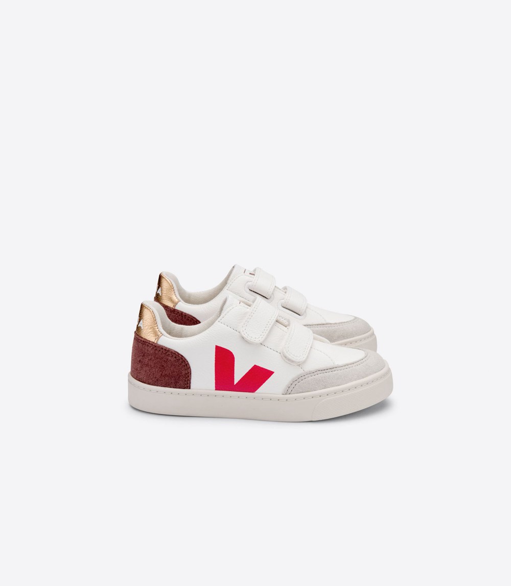 Veja Sneakers Barn - V-12 Velcro Chromefree - Vita - 783460-DZH